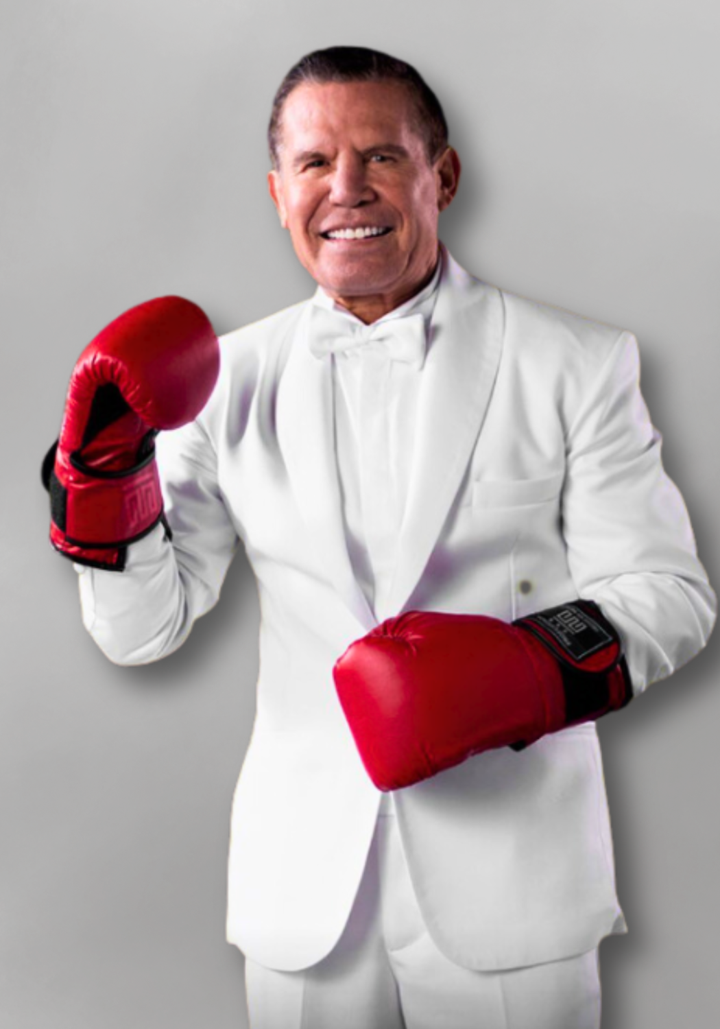Julio cesar chavez con guantes de box